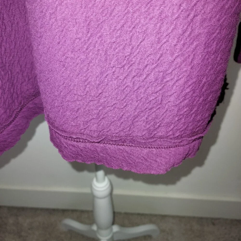 Soft Surroundings Cowl Neck Purple Sweater Size Large
